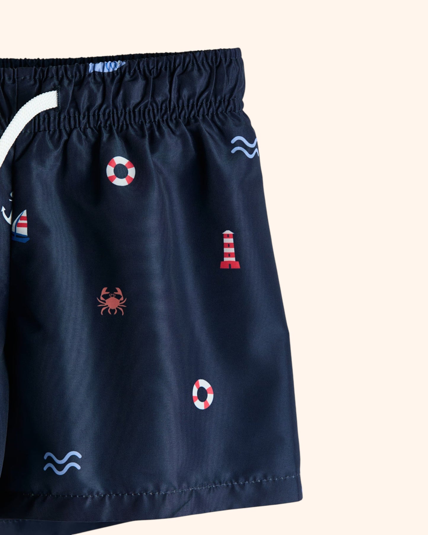 Navy Blue Floatie Trunks - 2