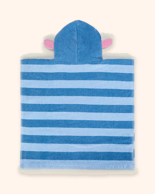 Disney Stitch Print Cotton Poncho for children, back view, available from Melly's World in Lebanon