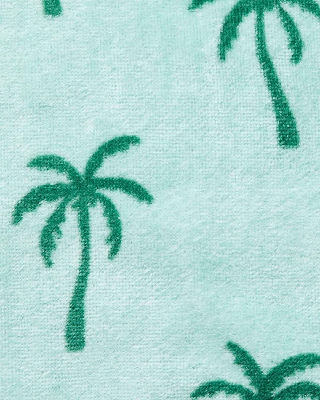 Palm Trees Towel Cape for children, close-up, available from Melly's World in Lebanon