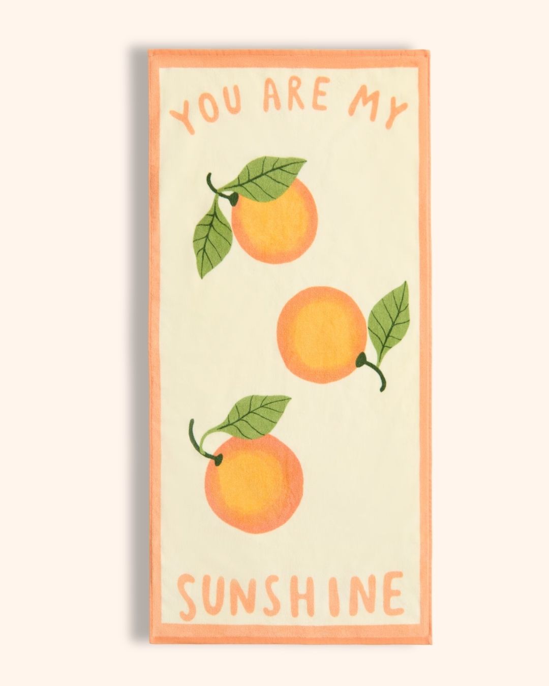Orange Print Bath Towel for children, available from Melly's World in Lebanon