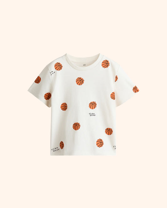 Basketball Brown on White - 1