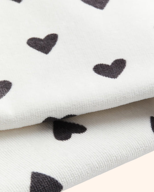 Black & White Bath Towel - Details