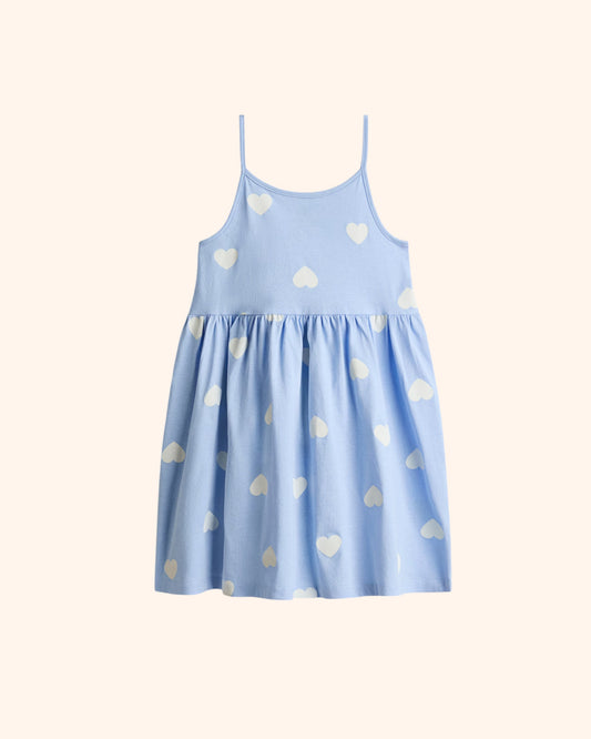 H&M UK - Light Blue Hearts Dress
