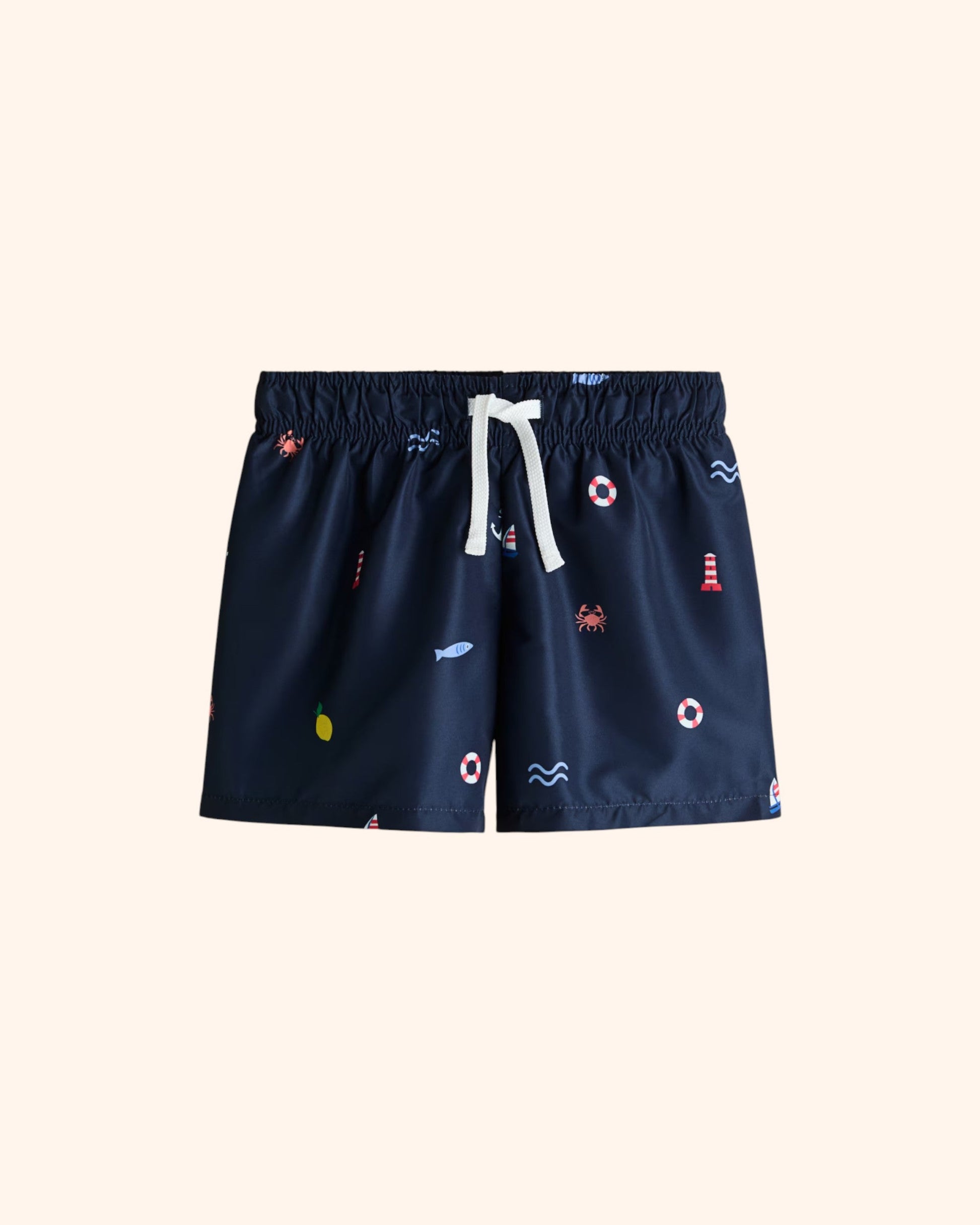 Navy Blue Floatie Trunks - 1