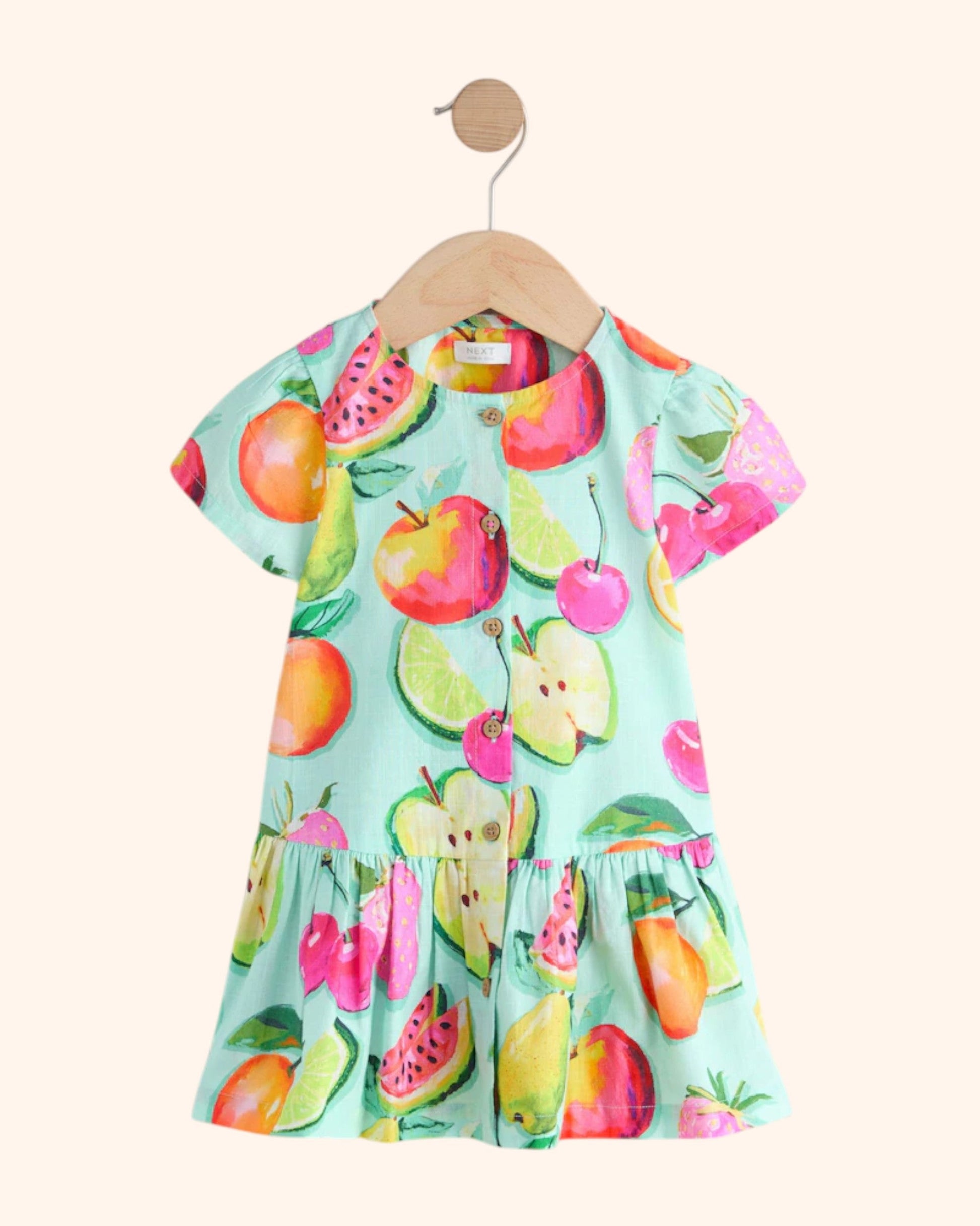Fruit Print Dress - Front