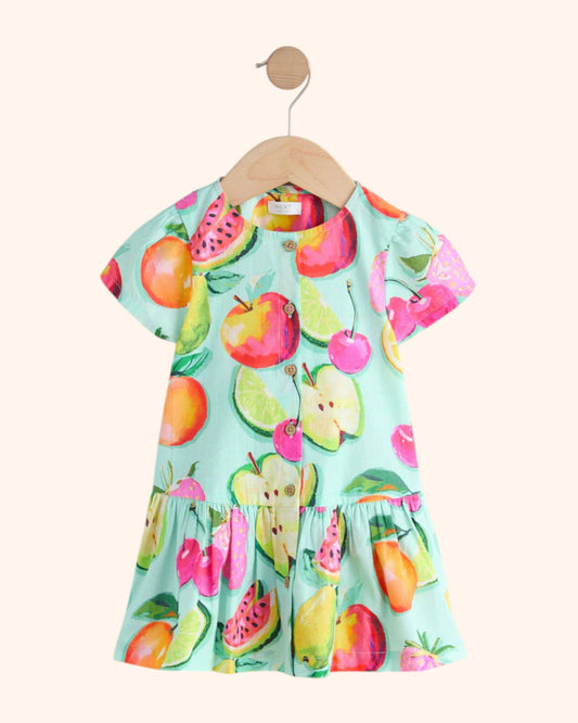 Fruit Print Dress - Front