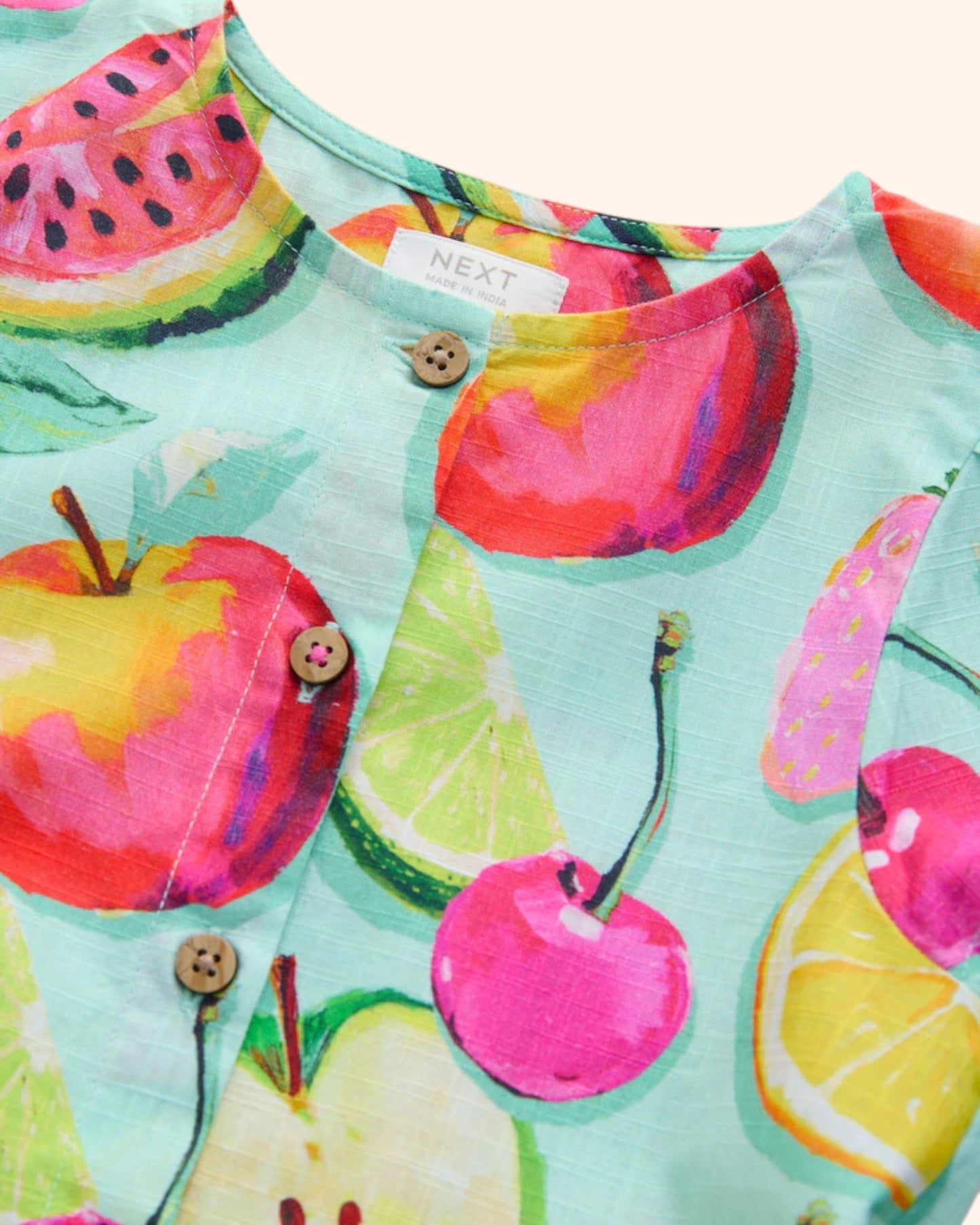 Fruit Print Dress - Detail 1
