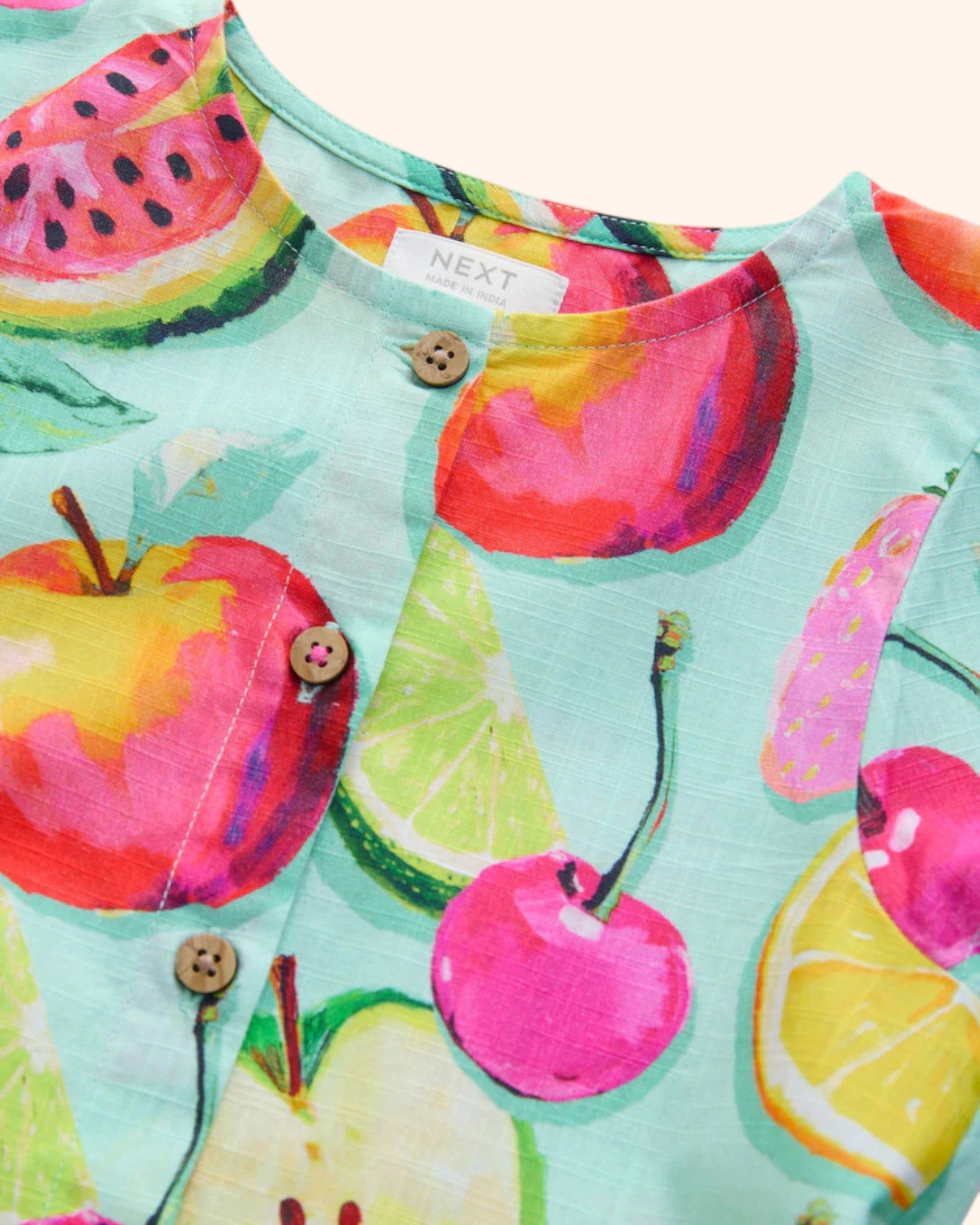 Fruit Print Dress - Detail 1