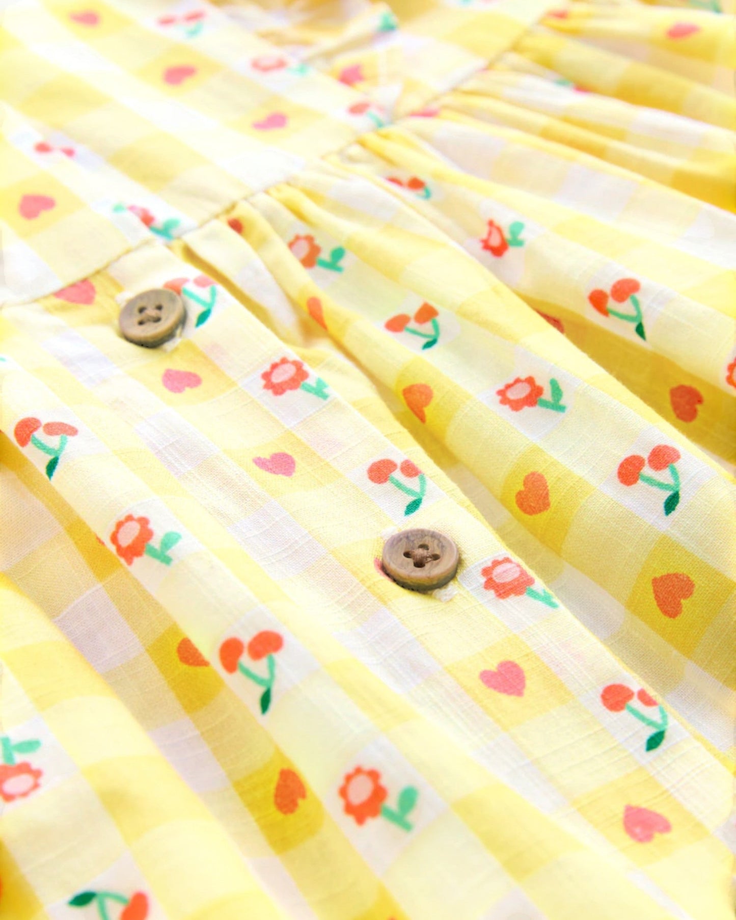 Yellow Flowers Dress - Detail 1