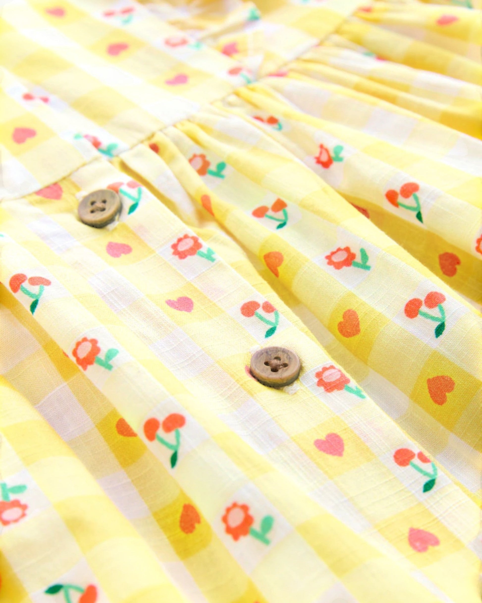 Yellow Flowers Dress - Detail 1