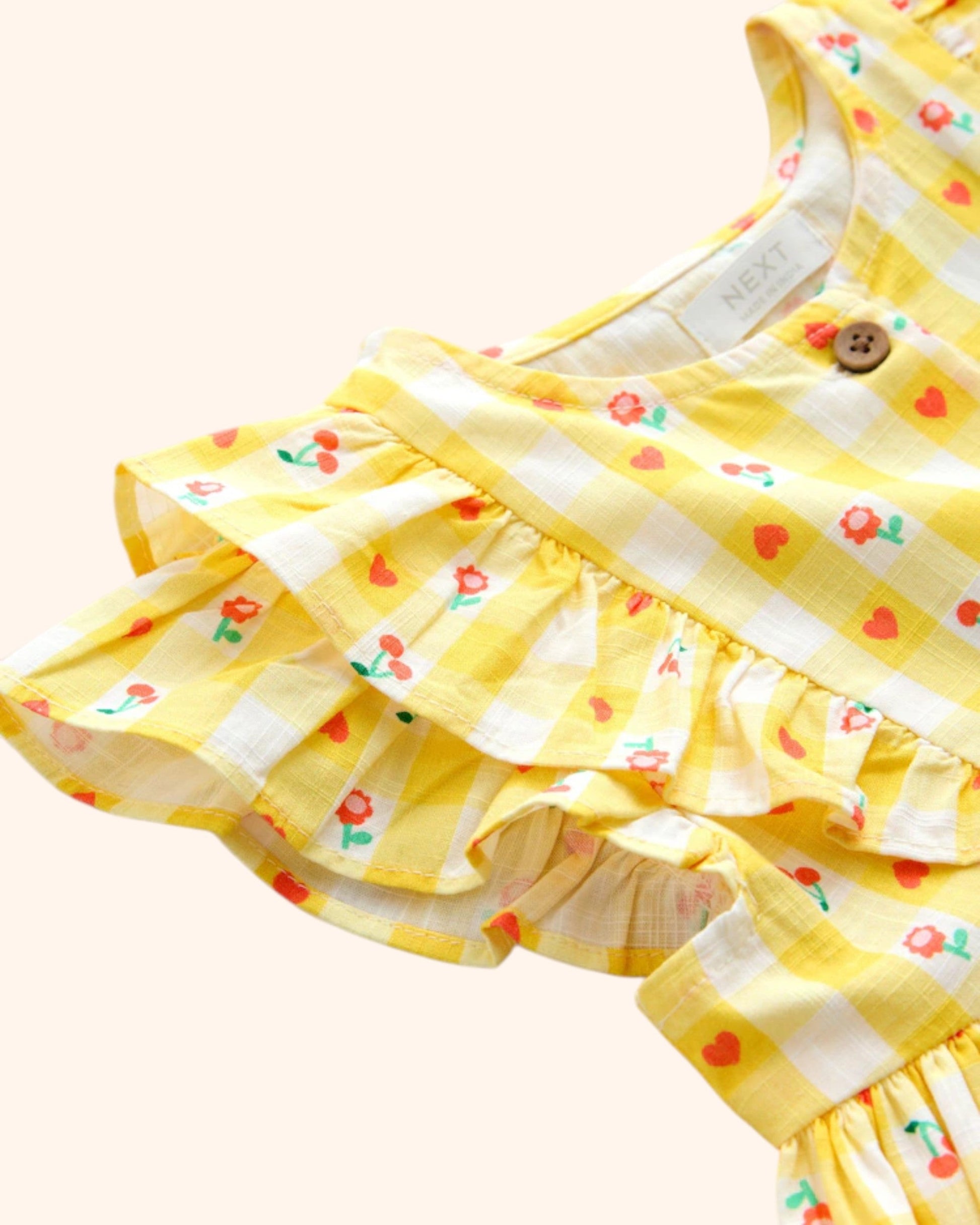 Yellow Flowers Dress - Detail 2