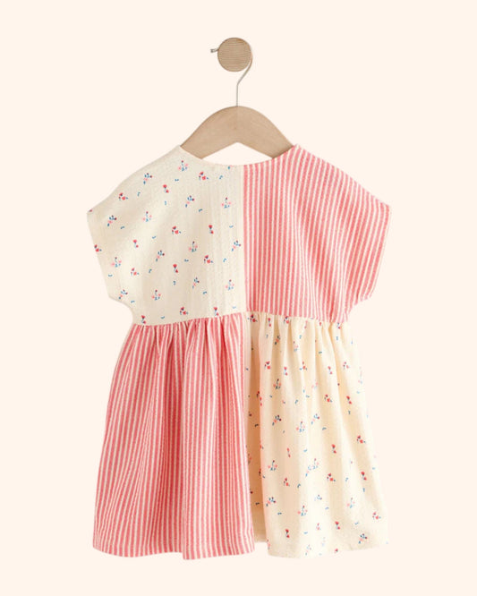 Patchwork Strawberry Dress - Back