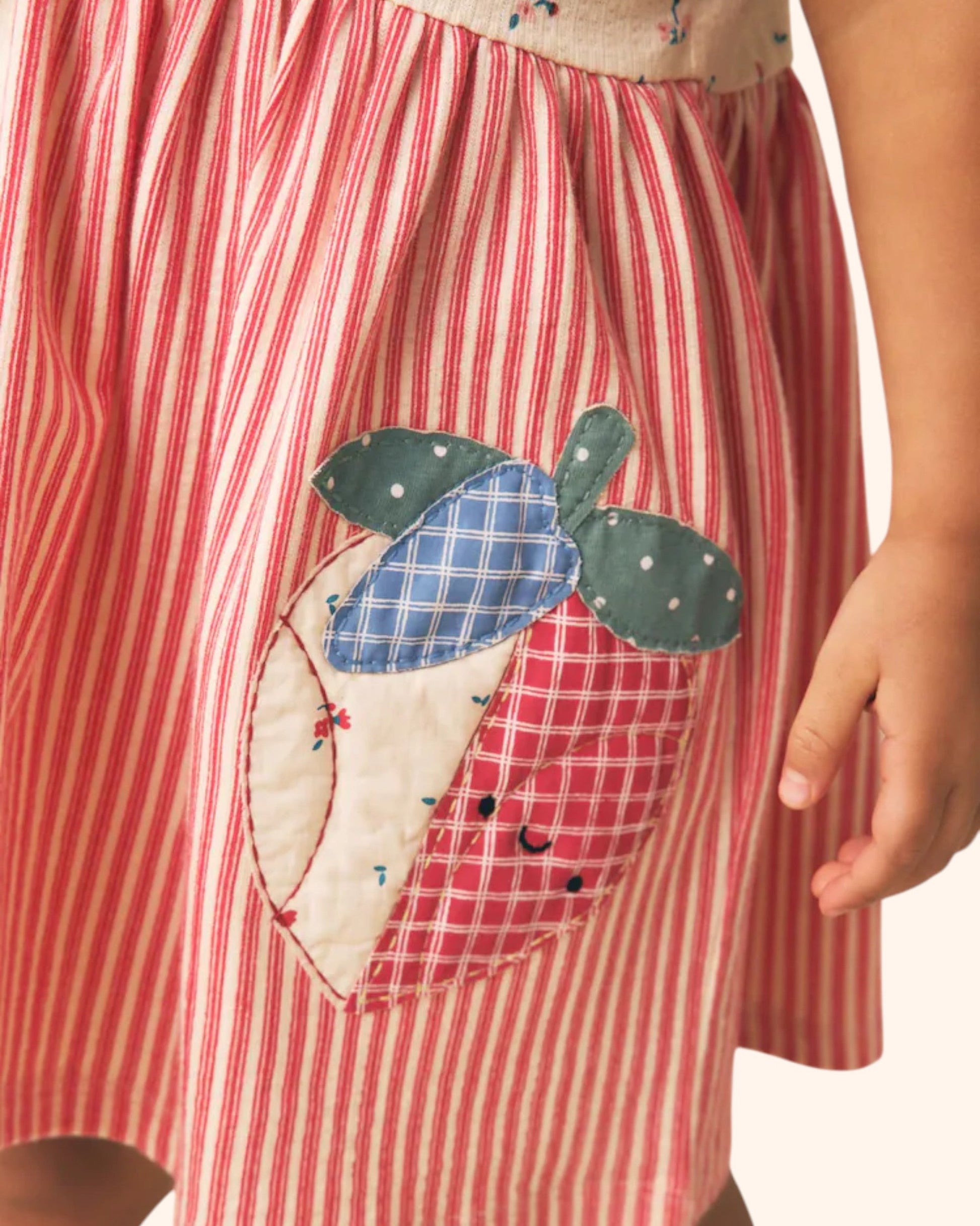 Patchwork Strawberry Dress - Detail 3