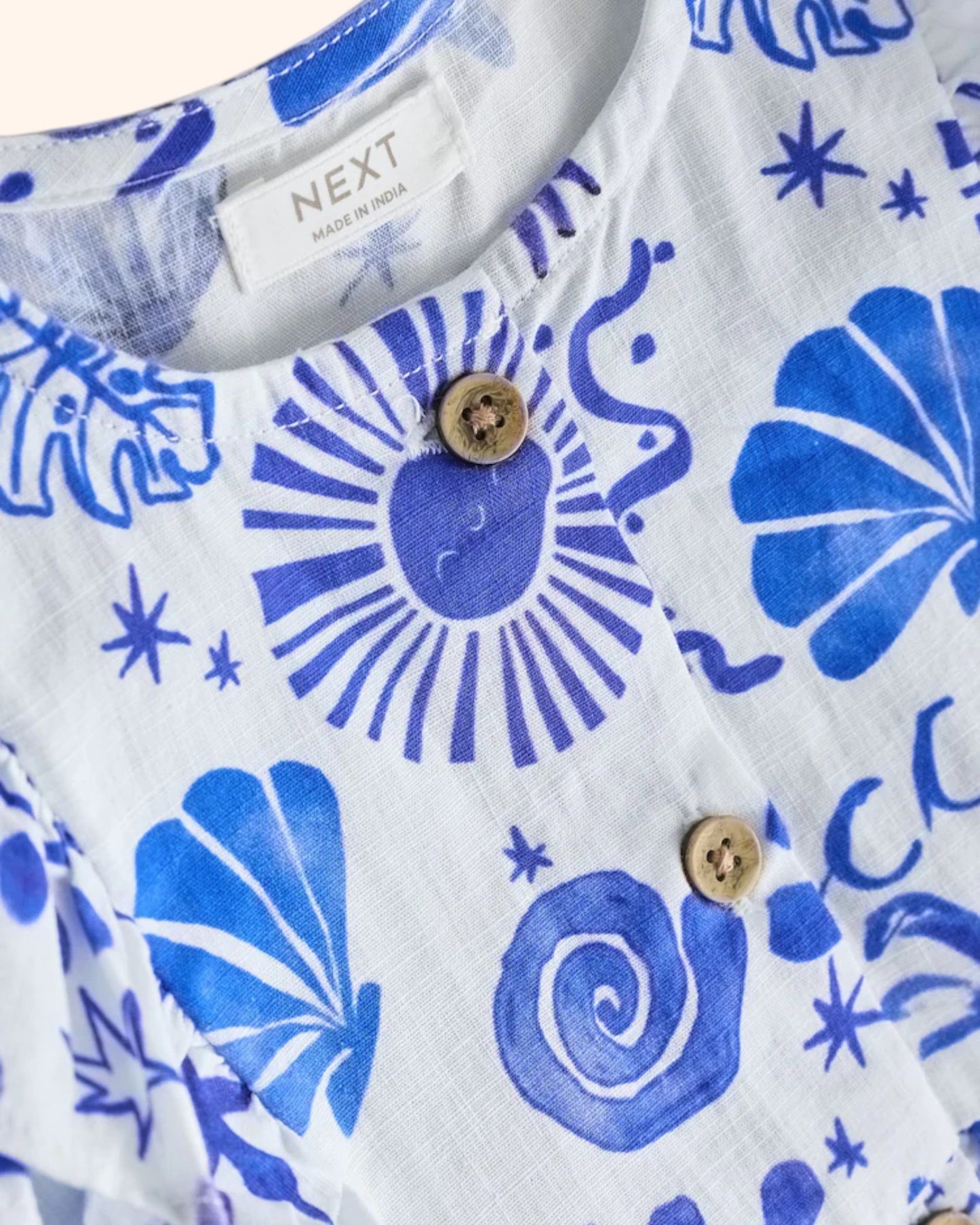 Seaside Print Dress - Detail 1