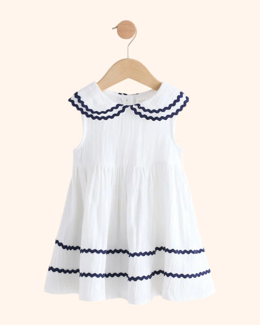 White Sailor Dress - Front