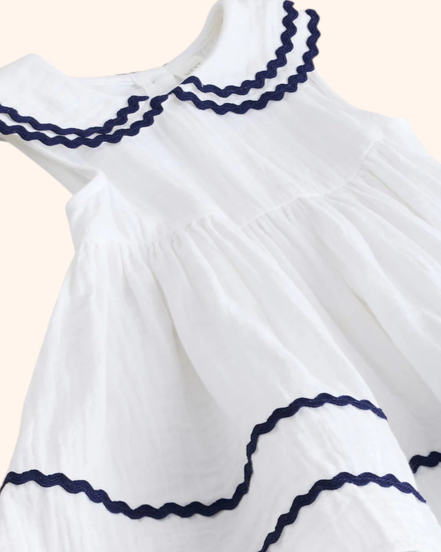 White Sailor Dress - Detail 1