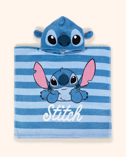 Disney Stitch Print Cotton Poncho for children, available from Melly's World in Lebanon