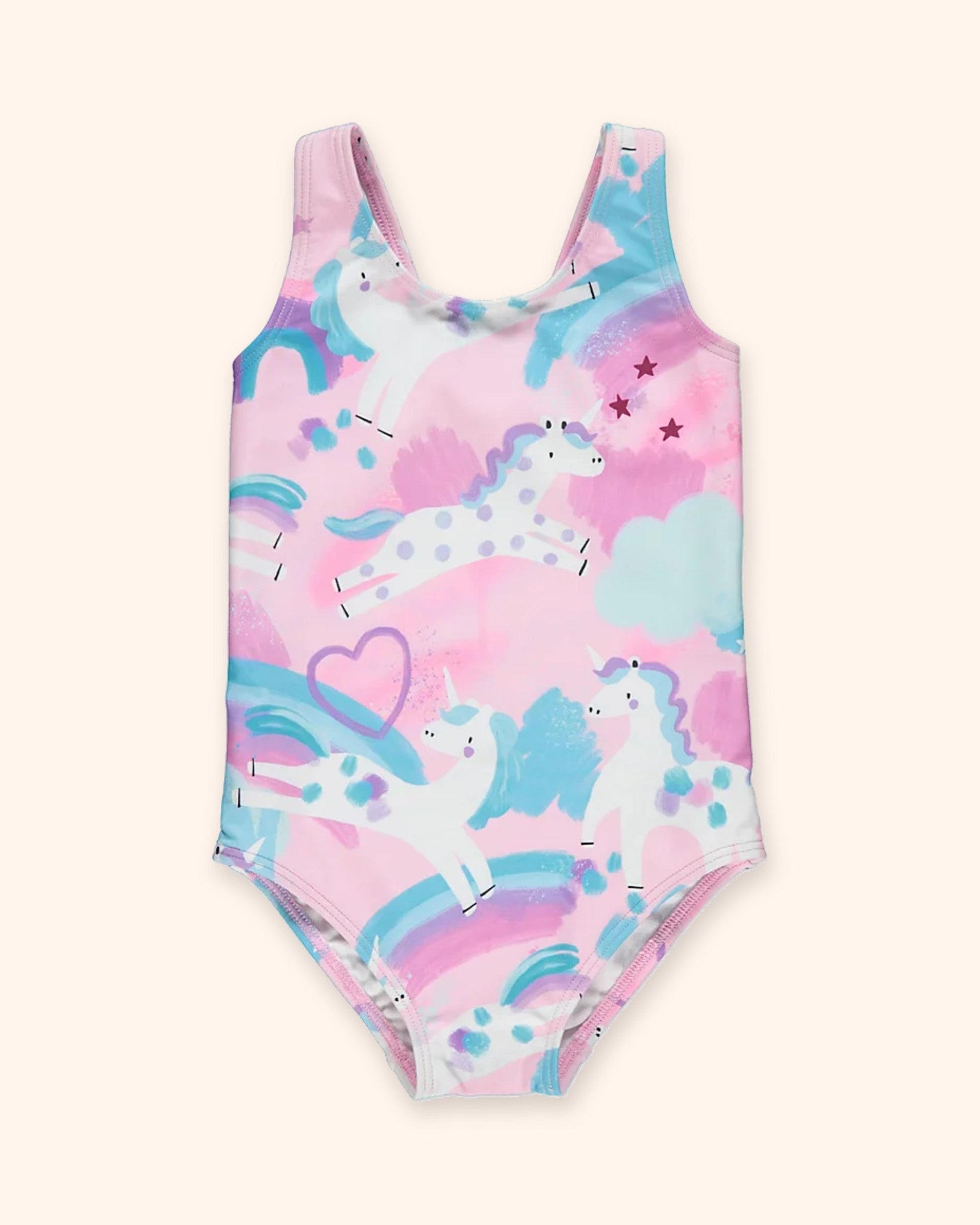 Pink Unicorn Swimsuit for children, available from Melly's World in Lebanon